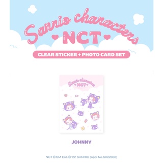 [NCT X SANRIO Collaboration] - Clear Sticker + Photo Card SET - JOHNNY