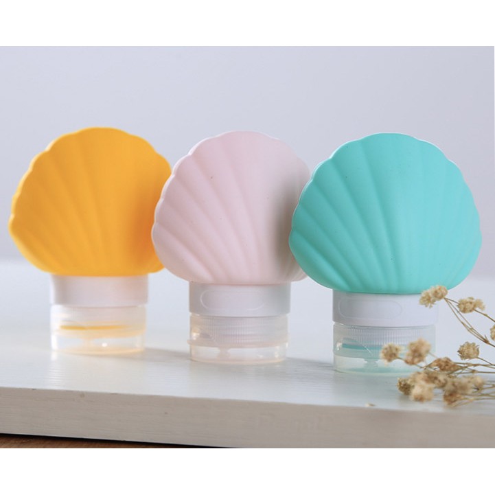 สินค้าลดราคา!! ขวดแบ่งซิลิโคนรูปเปลือกหอย ขนาด 40ML