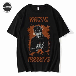 【hot sale】เสื้อยืด พิมพ์ลายวงร็อค ARCTIC MONKEYS วงดนตรีร็อค สําหรับผู้ชาย และผู้หญิง