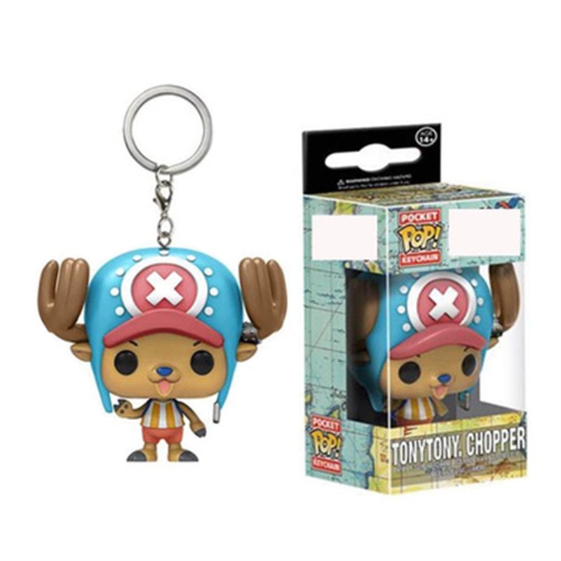 <Available> พวงกุญแจจี้การ์ตูนอนิเมะ One Piece Funko Pop 1 ชิ้น