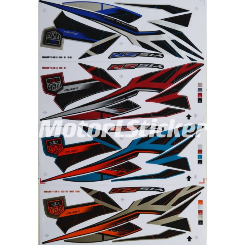 YAMAHA Y15 Y15ZR LC150 2021 (9) สติ๊กเกอร์ร่างกาย