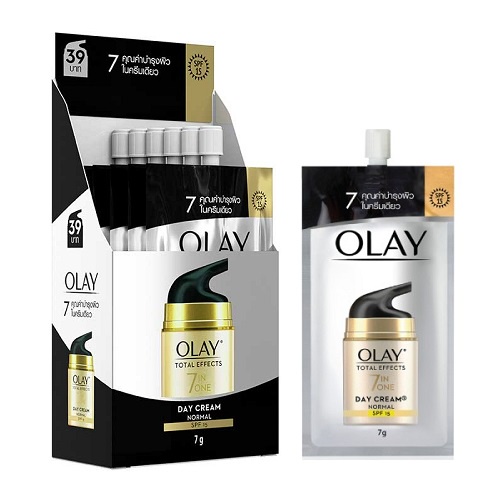 Olay Total Effects 7 in 1 Day Cream Normal SPF15 โอเลย์ โททัล เอฟเฟ็คส์ 7 อิน 1 เดย์ครีม นอร์มัล SPF15 : 7 กรัม x 6 #7