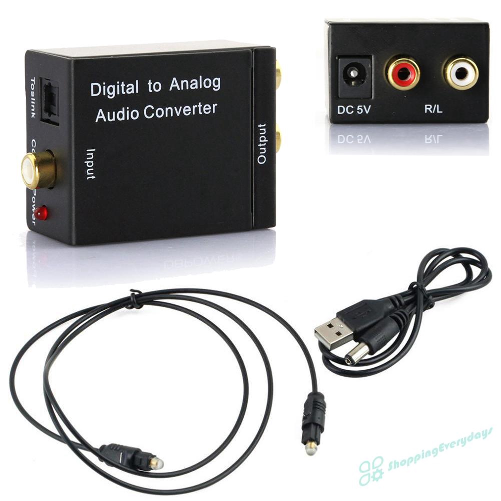 อะแดปเตอร์แปลงดิจิตอล coaxcoaxialtoslink to analog rca l/r ...