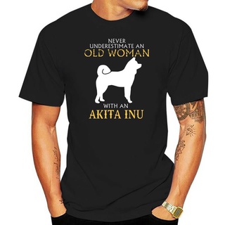 เสื้อยืดผ้าฝ้ายพิมพ์ลายขายดี เสื้อยืดแขนสั้น ผ้าฝ้าย 100% พิมพ์ลาย Akita Inu Dog แฟชั่นสําหรับผู้ชาย และผู้หญิง