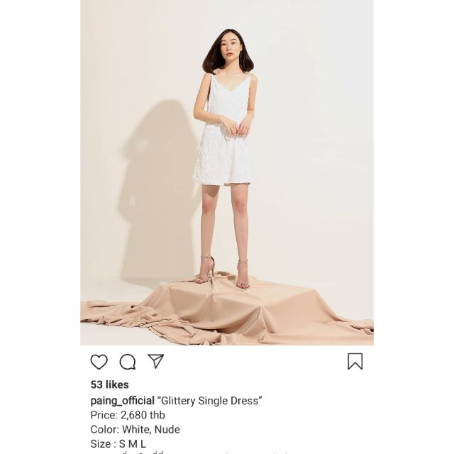 [ใหม่ป้ายห้อย] PAING_OFFICIAL Glitter Single Dress 'S'
