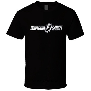เสื้อยืดชาย - ผู้ชายเสื้อยืดสารวัตร Gadget โลโก้ภาพยนตร์ Polw สีดําเสื้อยืดขนาดเสื้อยืดเสื้อยืด