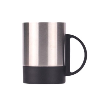 Foto japon stainless steel mug แก้วน้ำสแตนเลสหูจับ