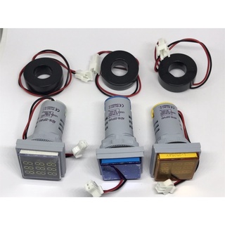 AD16-22FVAHZ โวลท์-แอมมิเตอร์-ความถี่ (Volt-Amp-Hz Meter) Ø22 mm V AC:30-500VA AC:0-100A Hz	:30-150Hz น้ำเงิน เหลือง ขาว