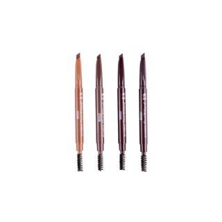 MILLE ดินสอเขียนคิ้วหัวตัด ขนิด ออโต้ ไม่ต้องเหลา พร้อมแปรงแปรงคิ้ว 6D Eyebrow Pencil Waterproof