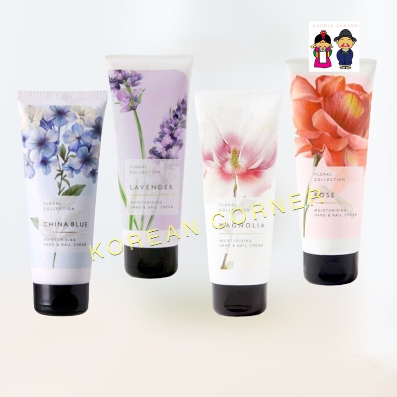 M&S ครีมบำรุงมือและเล็บ กุหลาบ ลาเวนเดอร์ ดอกไม้ จาก อังกฤษ Marks & Spencer Hand & Nail Cream Lavender Rose Magnolia