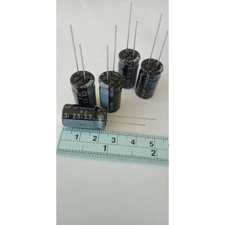 3.3F 2.5V(3ล้าน3แสนไมโคร)ซุปเปอร์คาปาซิเตอร์(แพ็ค20ตัว)DYNACAP 13x23mm ELNAแท้ใหม่แกะกล่อง สีดำ