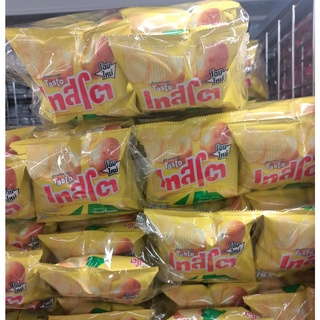 เทสโต มันฝรั่งทอดกรอบ แผ่นหยัก รสมันฝรั่งแท้ ขนาด 11กรัม ยกแพ็ค 12ถุง TASTO POTATO CHIPS ORIGINAL TESTO