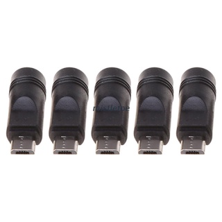 Mis อะแดปเตอร์แจ็คเชื่อมต่อ Female Jack To Micro Usb Male Plug Dc Power 5.5X2.1 มม. 5 ชิ้น