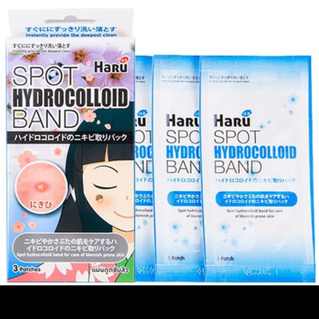 แผ่นแปะสิวอักเสบ Haru Spot Hydrocolloid band