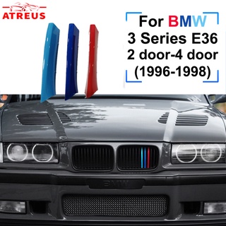 คลิปกระจังหน้ารถยนต์ ABS อุปกรณ์เสริม สําหรับ 1990-1995 1996-1998 BMW E36 3 Series M Power Performance 3 ชิ้น