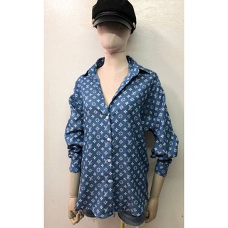 เสื้อ แขนยาว คอปก ผ้ายีนส์
