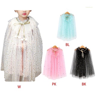 เสื้อคลุมไหล่ ประดับเลื่อม แต่งกลิตเตอร์ ดาวน่ารัก สีแคนดี้ สไตล์เจ้าหญิง สําหรับเด็กผู้หญิง เหมาะกับงานปาร์ตี้วันเกิด