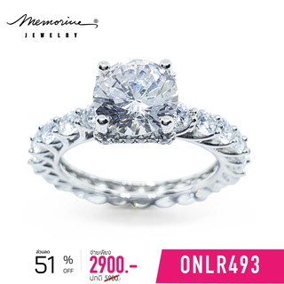 Memorine Jewelry แหวนเงินแท้ 925 ฝังเพชรสวิส (CZ) : ONLR493