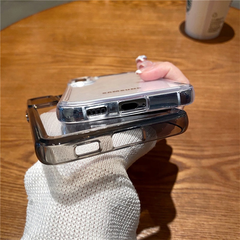 SAMSUNG สําหรับSamsung S24 FE S25 FE A17 A26 A36 A56 A16 A06 S24 Plus S23 FEหมายเหตุ20 Ultra A55 A15 A25 A35 A54 A14 A54 5GหรูหรากันกระแทกClear Hardกรณีโปร่งใส - รูปที่ 6