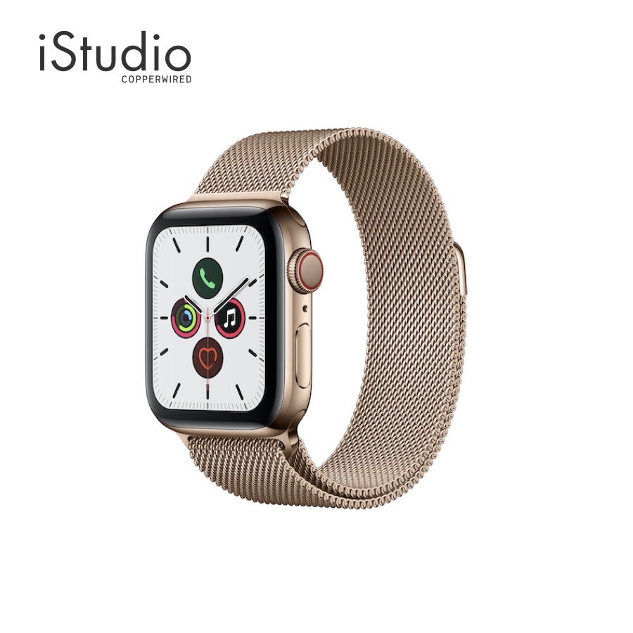 Apple Watch Series 5 (รุ่น GPS + Cellular) Stainless Steel case with Milanese loop by iStudio by copperwired