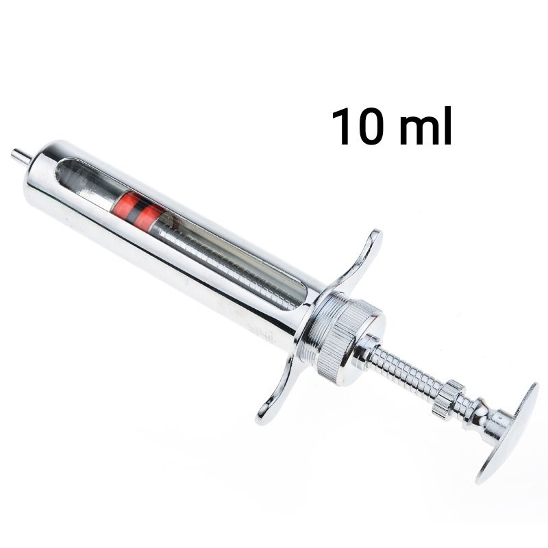 [พร้อมส่ง] ไซริงค์แสตนเลส 10ซีซี Syringe 10ml ราคาถูก