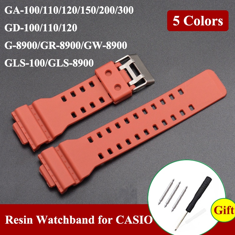 สายนาฬิกาข้อมือเรซิ่น กันน้ํา แบบเปลี่ยน สําหรับ Casio G-Shock GA-110 GA-100 GD-100 110 120