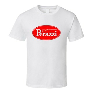 เสื้อยืดผู้ perazzi italian เสื้อยืดลําลองสําหรับผู้ชายผ้าฝ้ายแขนสั้นคอกลมใส่สบาย S-5XL