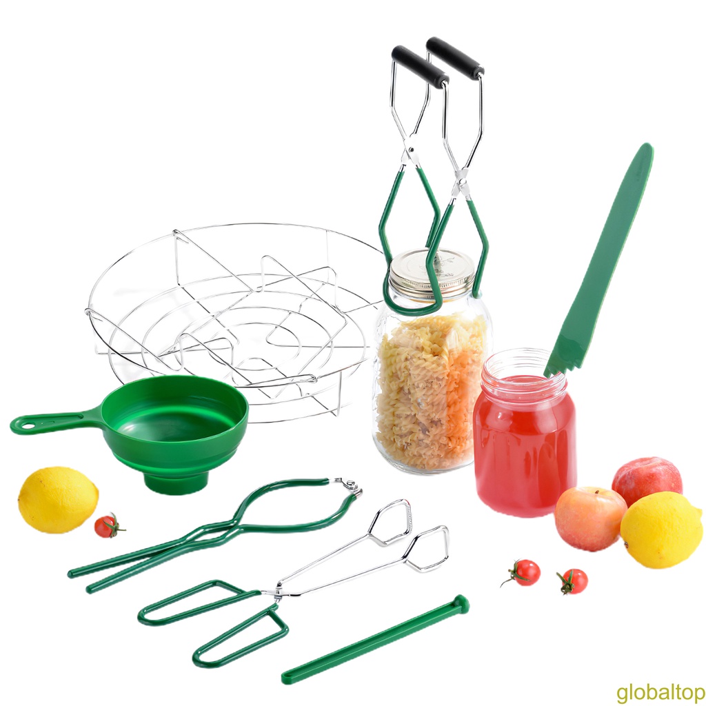 [global]7pcs Jam Making Tools Includes Jar Lifter Funnel Lid Lifter