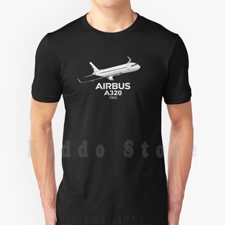 เสื้อยืดผ้าฝ้ายพิมพ์ลาย เสื้อยืดผ้าฝ้าย 100% พิมพ์ลายเครื่องบิน A320 Neo Airbus A320Neo Boeing Aviation Ai ขนาดใหญ่ A320