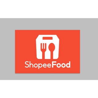 ป้ายไวนิล shopee food ขนาด 40*30 ซม.ทนแดด ทนฝน