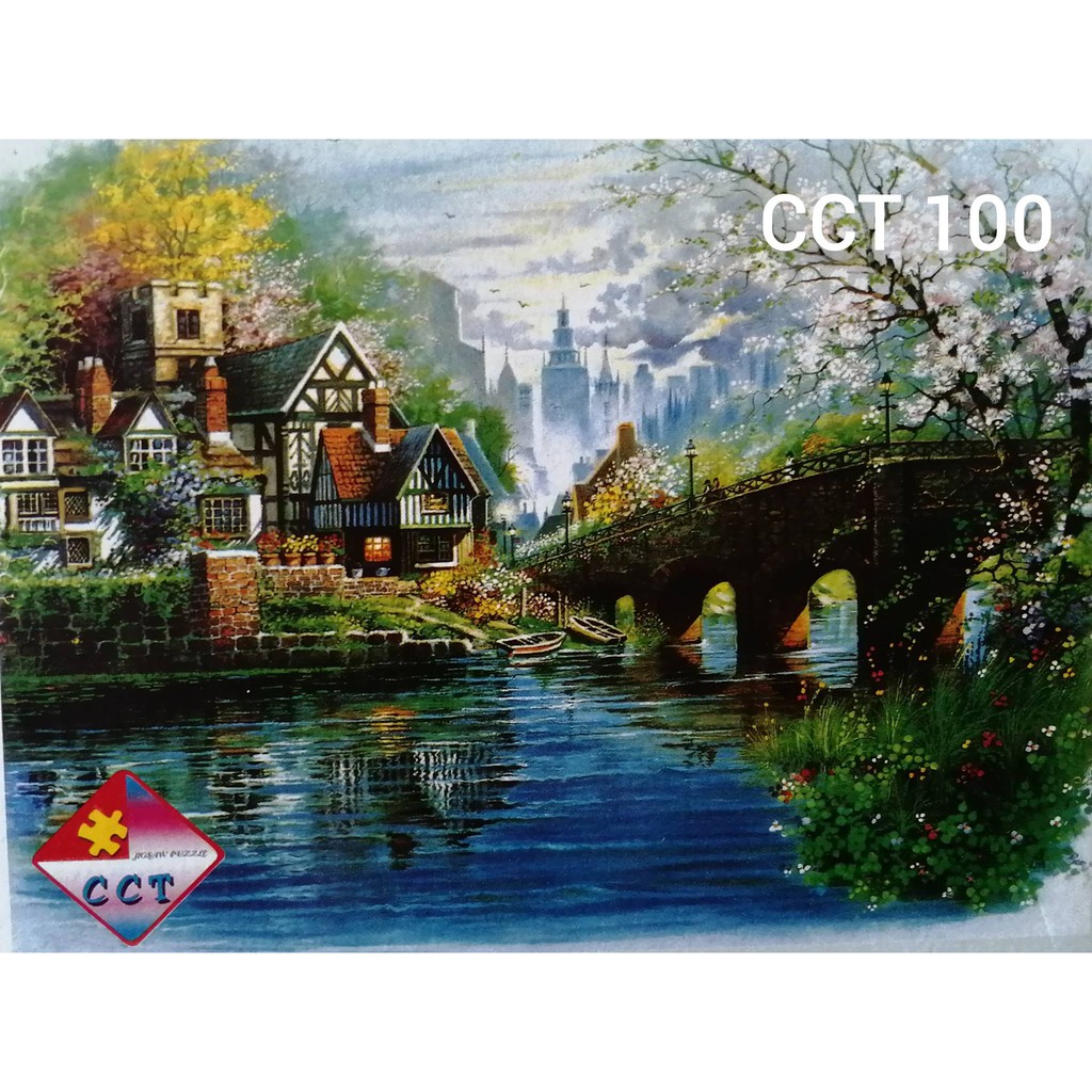 จิ๊กซอว์ 500ชิ้น Jigsaw ขายดี ธรรมชาติ ภาพวาด จินตนการ ขนาด 53*38cm ของเล่น เสริมทักษะการเรียนรู้ อัปเดต