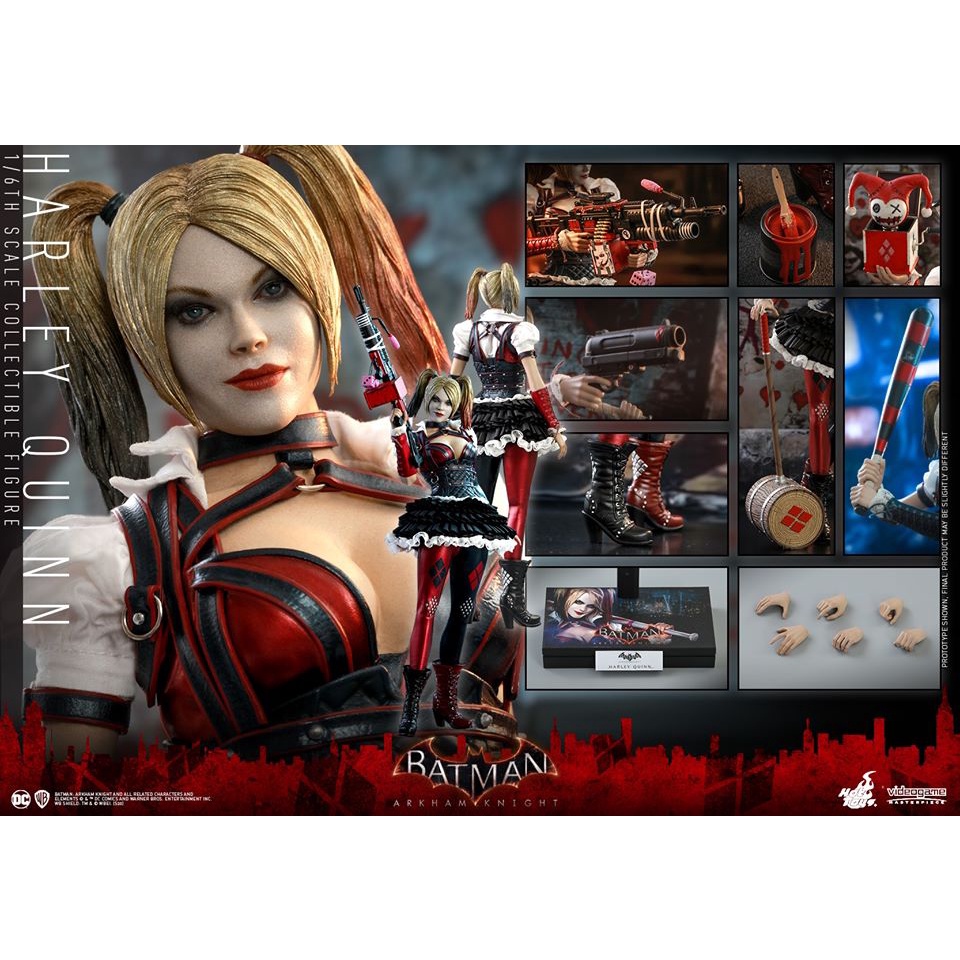 In-Stock 1/6 Scale Action Figure Hottoys Batman Arkham Knight Harley Quinn Game Version Hot Toys