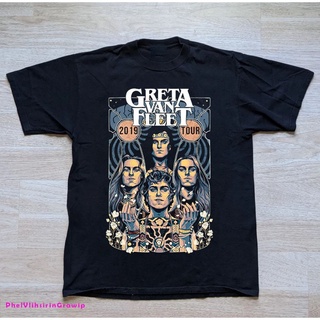 เสื้อยืดแขนสั้น พิมพ์ลายกองเรือ Greta Van Fleet เหมาะกับของขวัญที่ดีที่สุด