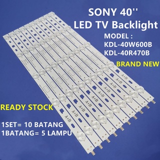 แบ็คไลท์ทีวี LED KDL-40W600B KDL-40R470B Sony 40 นิ้ว KDL-40W600 KDL-40R470 1 ชุด