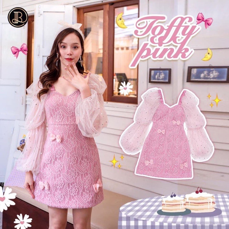 💎พร้อมส่ง💎BLT 🎀 เดรสสีชมพู Toffy pink dress
