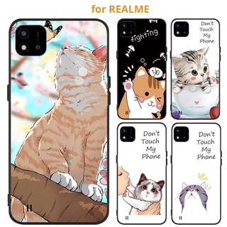 เคส Realme C53 C51 C55 C33 C30 C30s C35 C21Y C25 C25S C25Y C21 C12 C15 C20 C11  มือถือสำหรับเคสโทรศัพท์มือถือลายดอกไม้สําหรับ