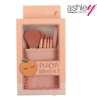 Ashley Peachy Brush Set 5 Pieces แอชลี่ย์ พีชชี่ บรัช เซตแปรงแต่งหน้า AA192