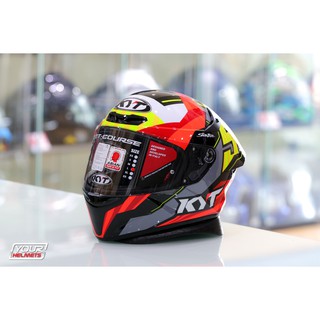 หมวกกันน็อค KYT HELMETS TT COURSE FLUX JAUME MASIA