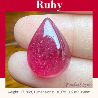 RBX006 Ruby พลอยทับทิม พลอยแท้ พลอยทับทิมอาฟริกา พลอยธรรมชาติ เสริมสิริมงคล