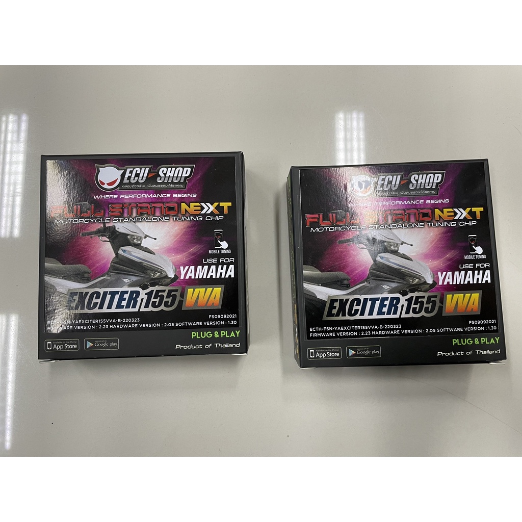 Full Stand Next - Exciter155 VVA กล่องเพิ่มแรงม้า กล่องไฟ สำหรับมอเตอร์ไซค์ จูนผ่านมือถือ จาก ECU=SH