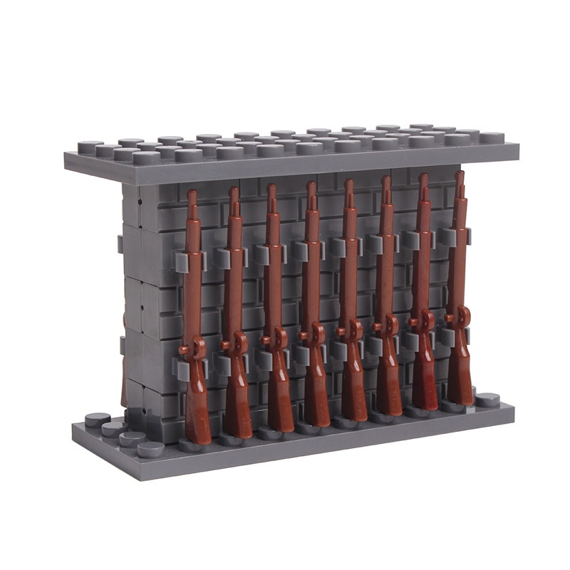 Lego ของเล่นเด็กตัวต่อ Weaponry Rack สองด้านชุดทหารเสริมการศึกษาเด็ก ...