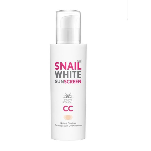 ♥️ใช้โค้ดส่งฟรี Kerry♥️SNAIL WHITE SUNSCREEN CC CREAM SPF50+/PA+++ 50 ml. snailwhite
