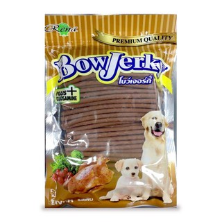 💥โปรสุดพิเศษ!!!💥 โบว์เจอร์กี้ อาหารเสริมสุนัข รสตับ 800 ก. BOW JERKY Dog Snack Liver Flavored 800 G