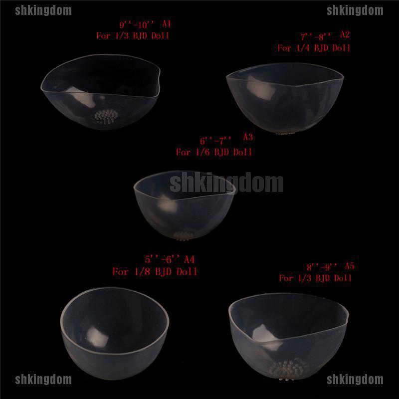 shkingdom ตุ๊กตาซิลิโคนใสสําหรับ 1/6 1/4 1/3 bjd sd doll