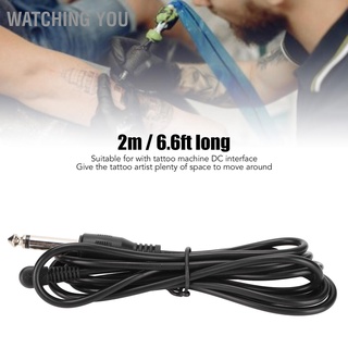 Watching You Tattoo Clip Cord 6.6ft Long DC Interface Flexible Professional Power Supply Cable