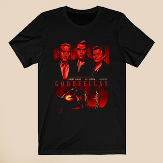 [S-5XL]ขายส่ง เสื้อยืดคอกลม พิมพ์ลาย Goodfellas Three Wise Gangster Mafia สีดํา สําหรับผู้ชาย