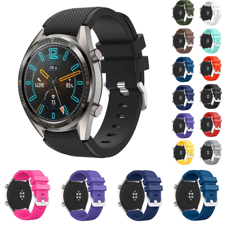สายนาฬิกาข้อมือ ซิลิโคน สําหรับ Huawei Watch GT2 46 มม. Huami Amazfit GTR 47 มม.