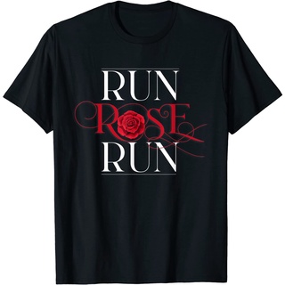 เสื้อยืดโอเวอร์ไซส์เสื้อยืด พิมพ์ลายโลโก้ Run Rose Run Dolly Parton สําหรับผู้ใหญ่S-3XL