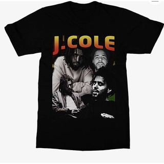 เสื้อยืด ผ้าฝ้าย พิมพ์ลาย J Cole สไตล์วินเทจ แฟชั่นคู่รัก ราคาถูก