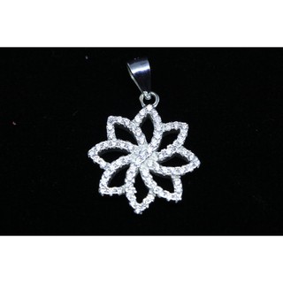 SWEET 16 จี้เงินล้อมเพชรแฟชั่นเกาหลี / Korean Fashion Pendant 925 Sterling Silver Snowflake with CZ Diamonds_AS1985-P